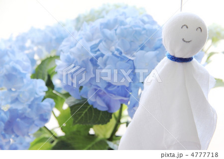 てるてる坊主と紫陽花 4777718