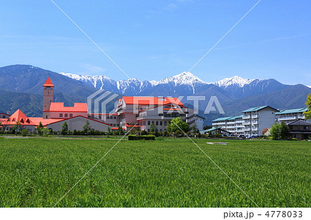 県立こども病院ごしの常念岳 4778033