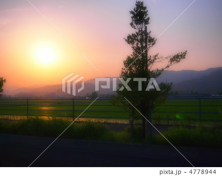 田舎の夕日 田舎の夕日 4778944
