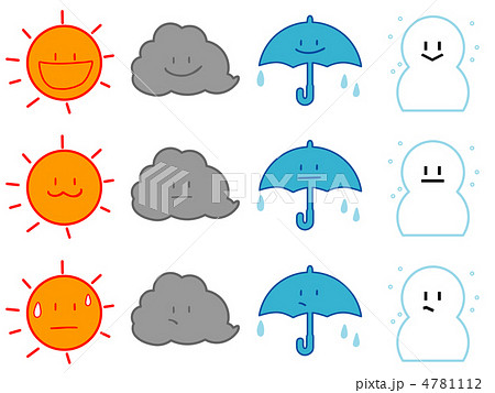 お天気マークのイラスト素材