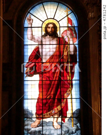聖イサク大聖堂 キリストのステンドグラス  4781242