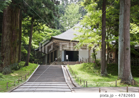 新緑の中尊寺金色堂覆堂 新緑の中尊寺金色堂覆堂 4782665