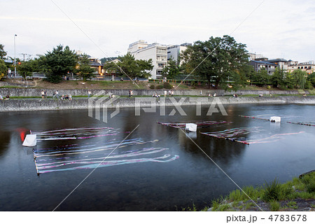 鴨川の友禅流し 4783678