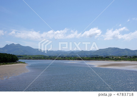 吹上浜サンセットブリッジから金峯山の眺め 吹上浜サンセットブリッジから金峯山の眺め 4783718