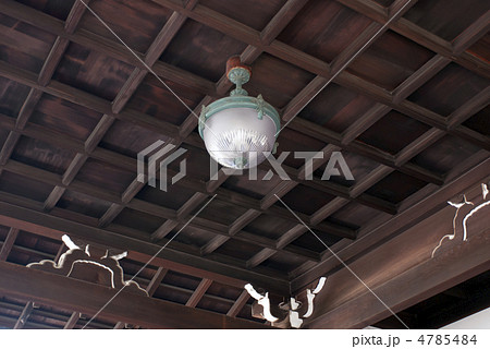 京都大宮御所御車寄の玄関照明 4785484