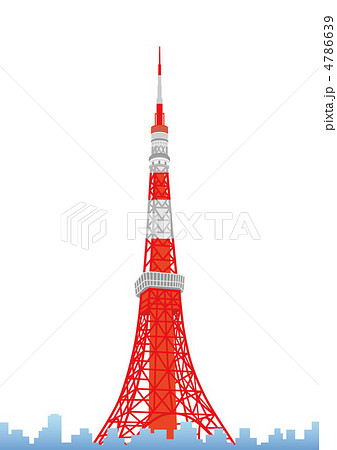 東京タワーのイラスト素材