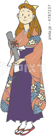 春 卒業のイラスト素材