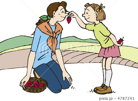 春　イチゴ狩り 4787241