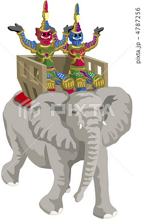 旅行 ゾウ タイ 象のイラスト素材