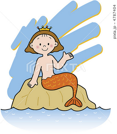 ハート　マーメイド　人魚 4787404