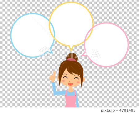 主婦と吹き出し 4791493