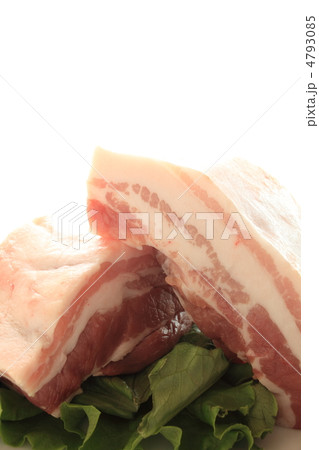 サムギョプサル用の三段バラ肉の写真素材 サムギョプサル用の三段バラ肉の写真素材