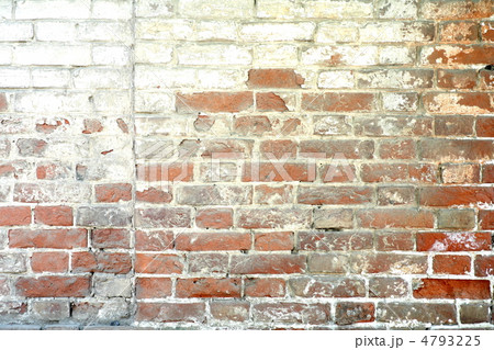 weathered stained old  red brick wall background 4793225