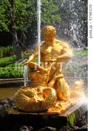 Fountains is "Orange" or "Triton, tearing chaps marine monster" 4796320