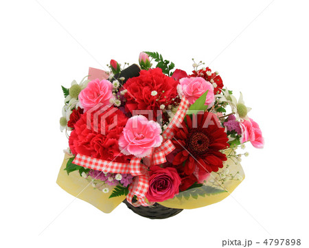 お花のギフト【白バック】 4797898