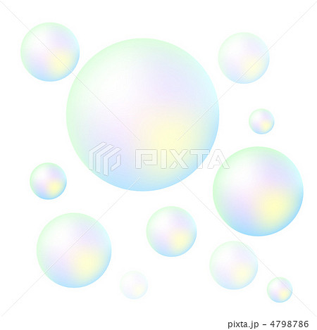 シャボン玉のイラスト素材
