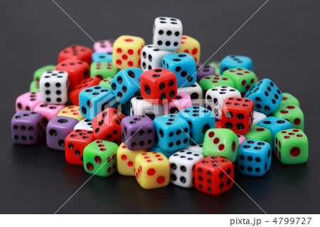 Playing varicoloured bones lie on  heap 4799727