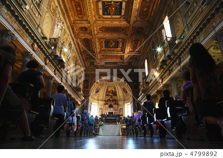 parishioners at San Martino. San Martino One of most ancient bas 4799892