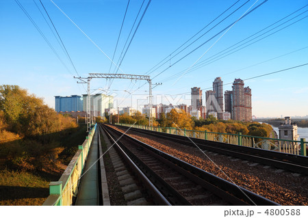 Total length of railways, river and skyscrapers in Moscow, Russi Total length of railways, river and skyscrapers in Moscow, Russi 4800588