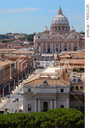 Vatican Museum in Basilica of St. Peter at summer day in Rome, I 4801226