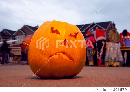 Scary Jack O'Lantern. Halloween pumpkin. Halloween celebrating 4801670