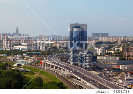 North Tower - new modern business center. Panorama of Moscow, Ru 4801758