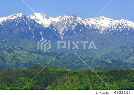 残雪の中央アルプス 4802135