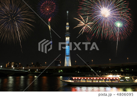 スカイツリーと花火 スカイツリーと花火 4806095