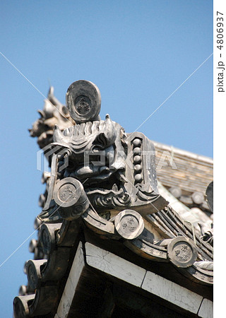 鬼瓦（清凉寺･本堂／京都市右京区嵯峨） 4806937