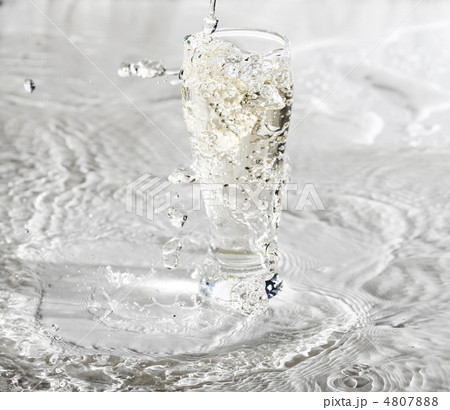 Glass Of Water on white 4807888