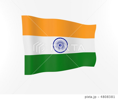 インド国旗のイラスト素材