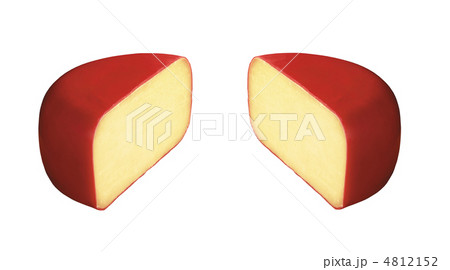 two french gourmet yellow cheeses isolated over white 4812152
