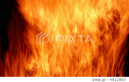 Burning flame or fire isolated on black background 4812803