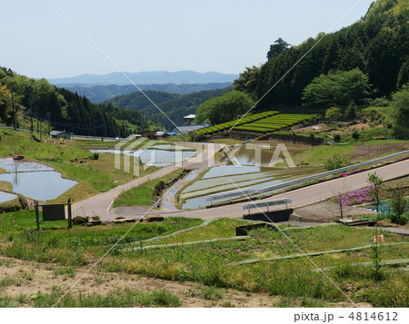 岐阜・上代田棚田（俯瞰） 4814612