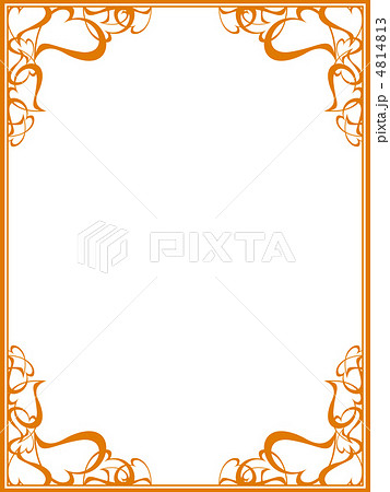 飾り枠17(オレンジ) 飾り枠17(オレンジ) 4814813