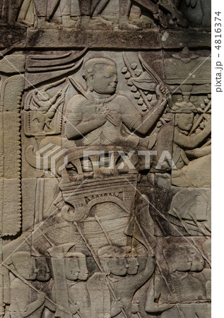 アンコールトムの壁画 4816374