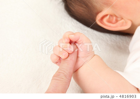 手をつなぐ親子 4816903