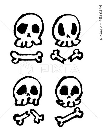 Expressive Skull 表情のあるガイコツのイラスト素材