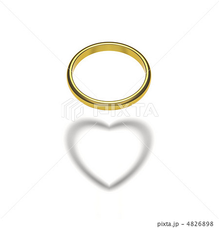 金の指輪とハートの影 金の指輪とハートの影 4826898