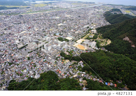 鳥取市街を空撮 4827131