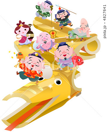 金色竹蛇七福神 4827641