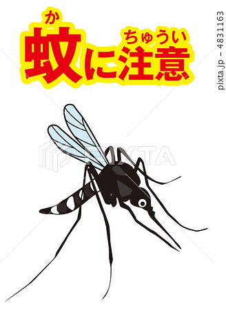 蚊に注意 のイラスト素材
