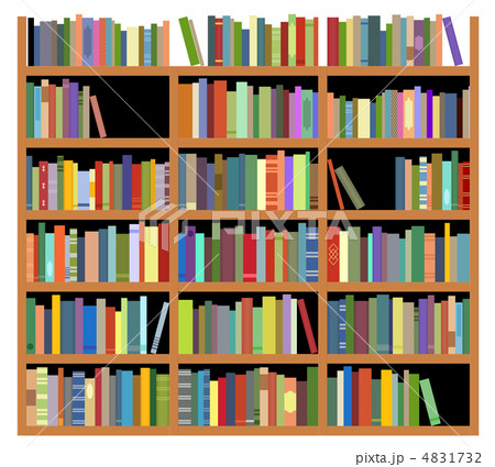 Isolated bookshelf 4831732