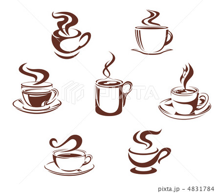 Coffee and tea symbols Coffee and tea symbols 4831784