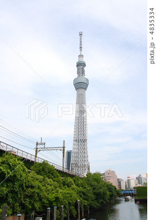 東京スカイツリーと北十間川 4835334