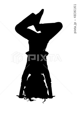 vector silhouette of the girl 4836161