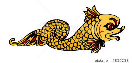 vector illustration of mythological fish 4836258