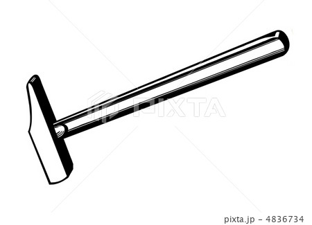 vector silhouette of the gavel on white background 4836734