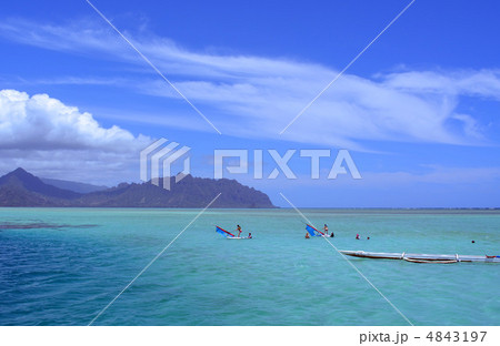 オアフ島の天国の海 4843197
