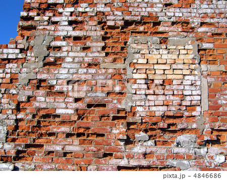 destroyed brick wall 4846686